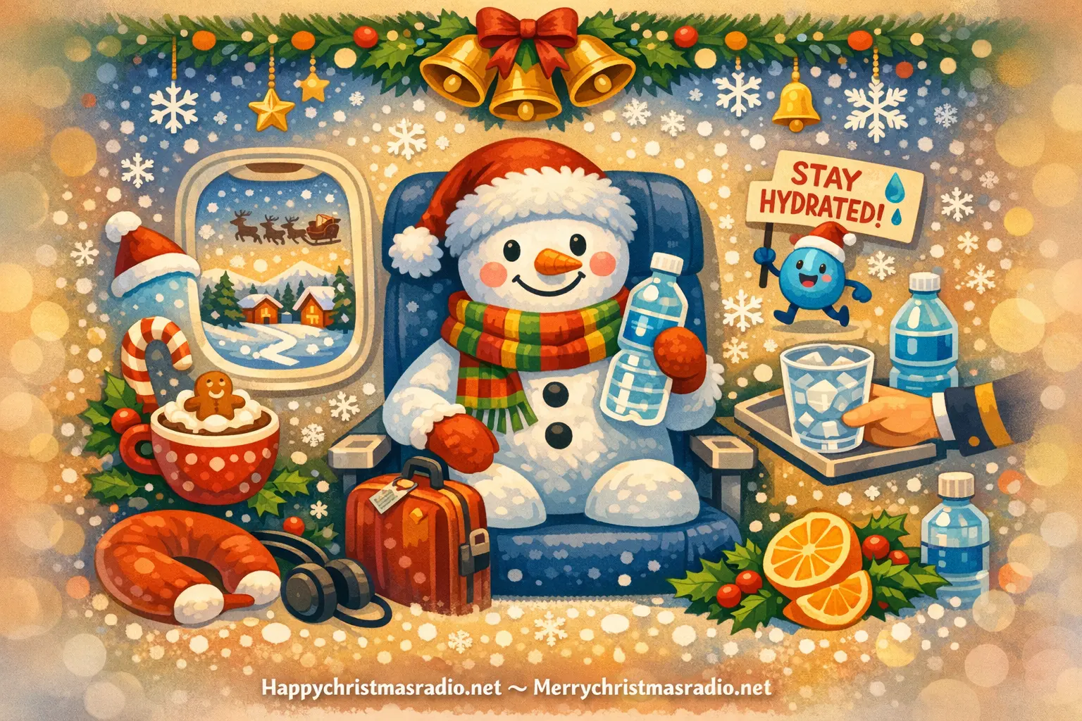 How to Stay Hydrated While Flying This Christmas