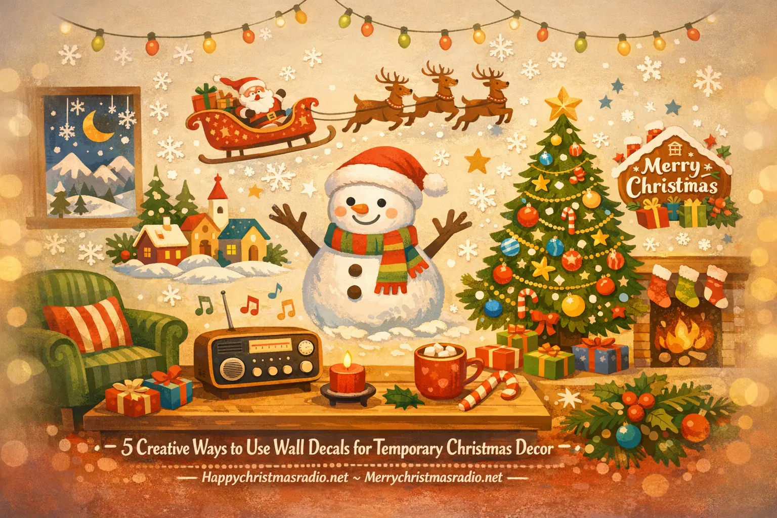 5 Creative Ways to Use Wall Decals for Temporary Christmas Decor