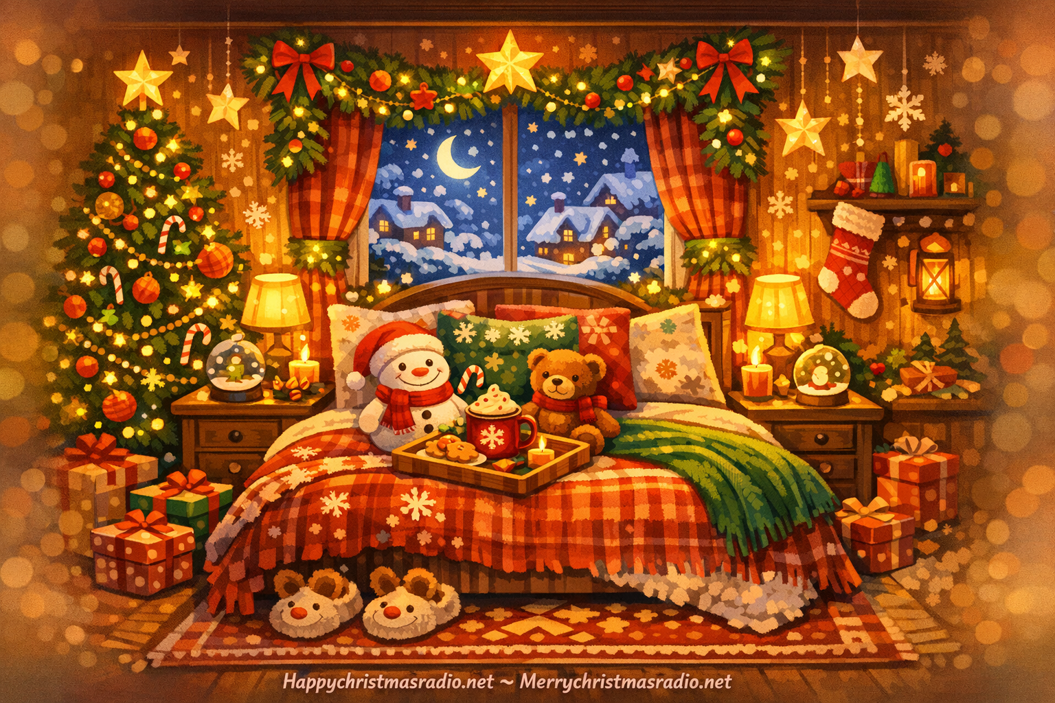 Transform Your Bedroom into a Holiday Wonderland