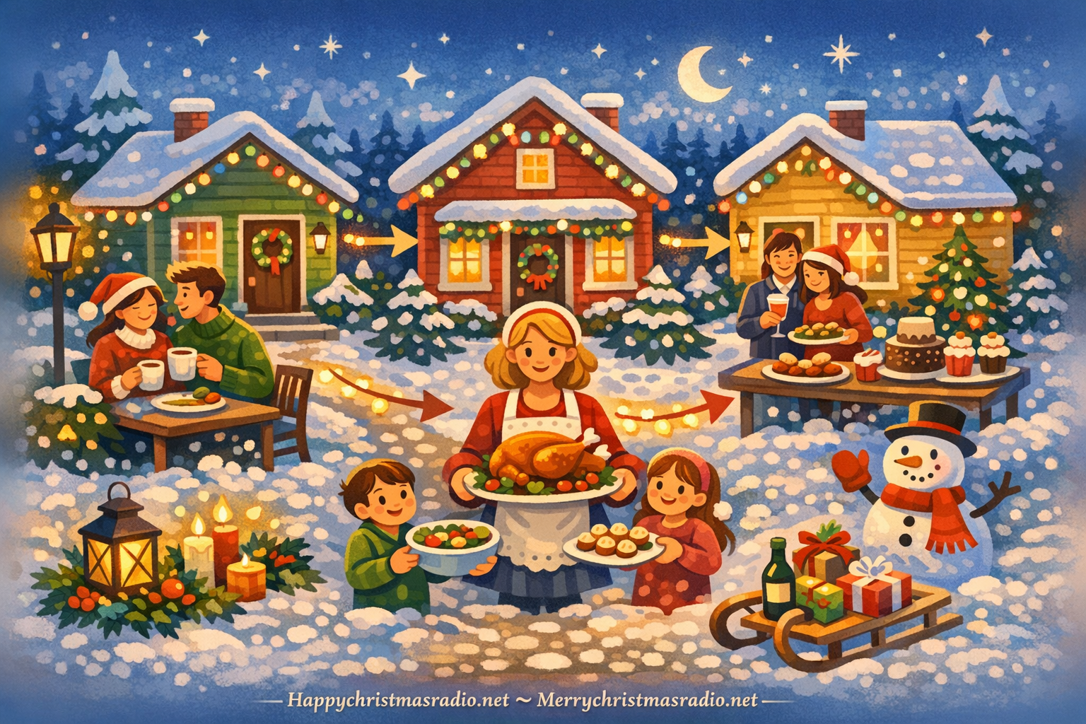 How to Plan a Neighborhood Progressive Dinner This Christmas