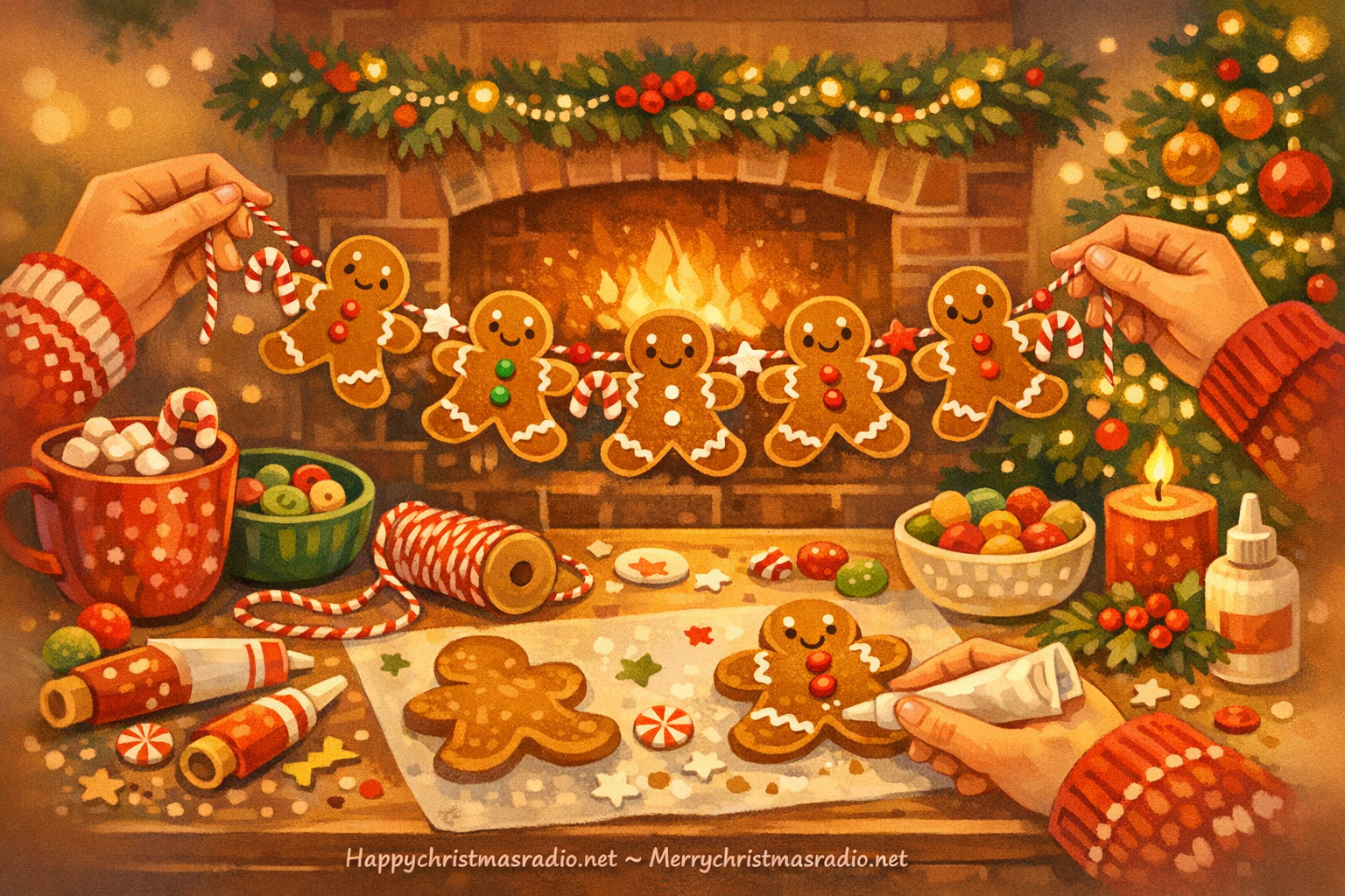 Crafting a Gingerbread Man Garland for Christmas Cheer