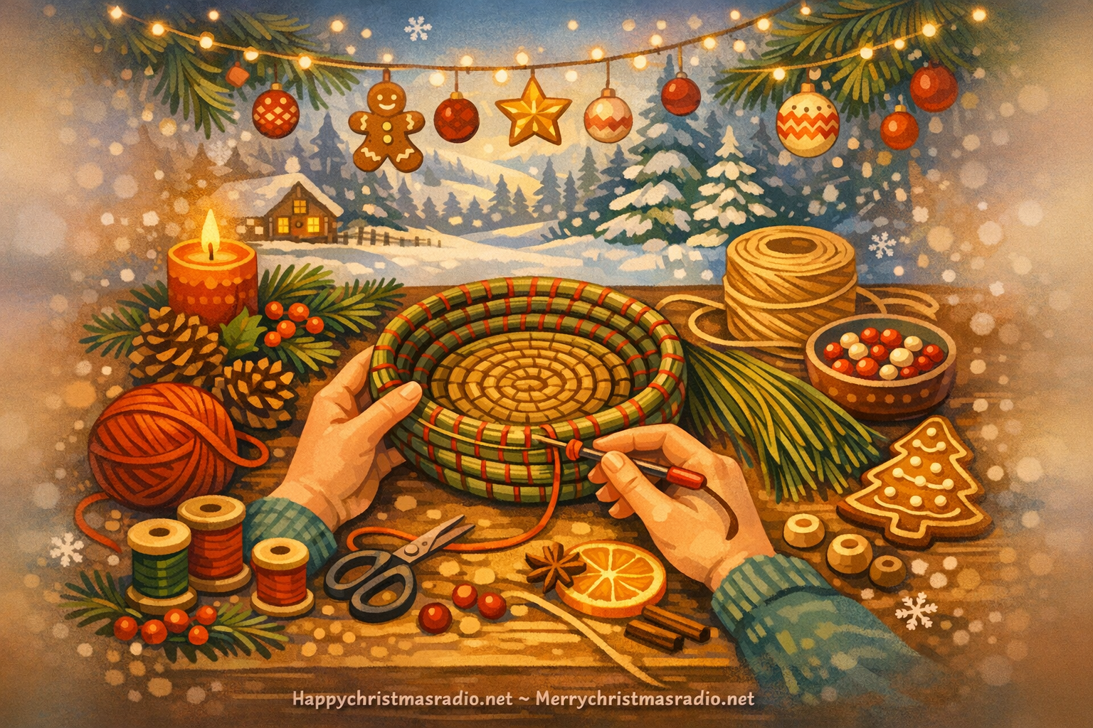 Crafting Christmas Cheer: How to Make Pine Needle Baskets