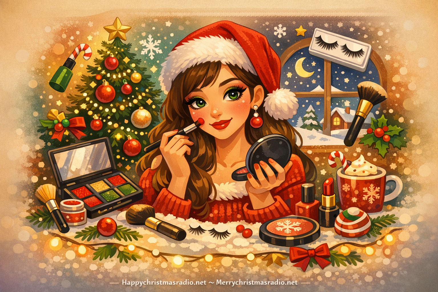 Best Christmas Makeup Tutorials