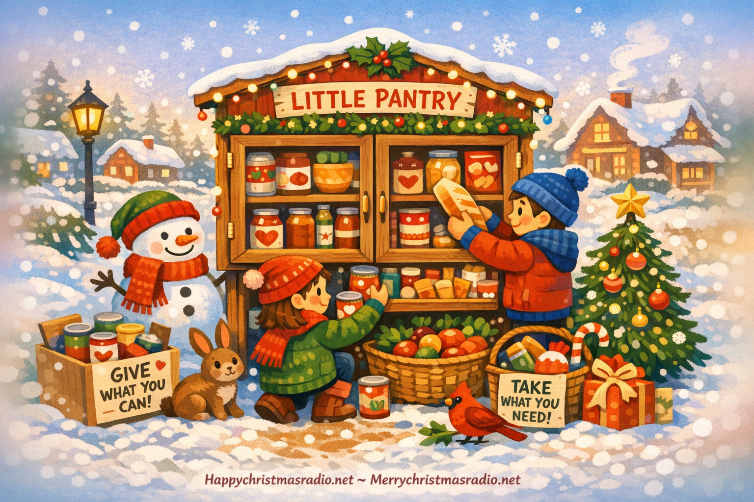 How to Set Up a Free Little Pantry This Christmas