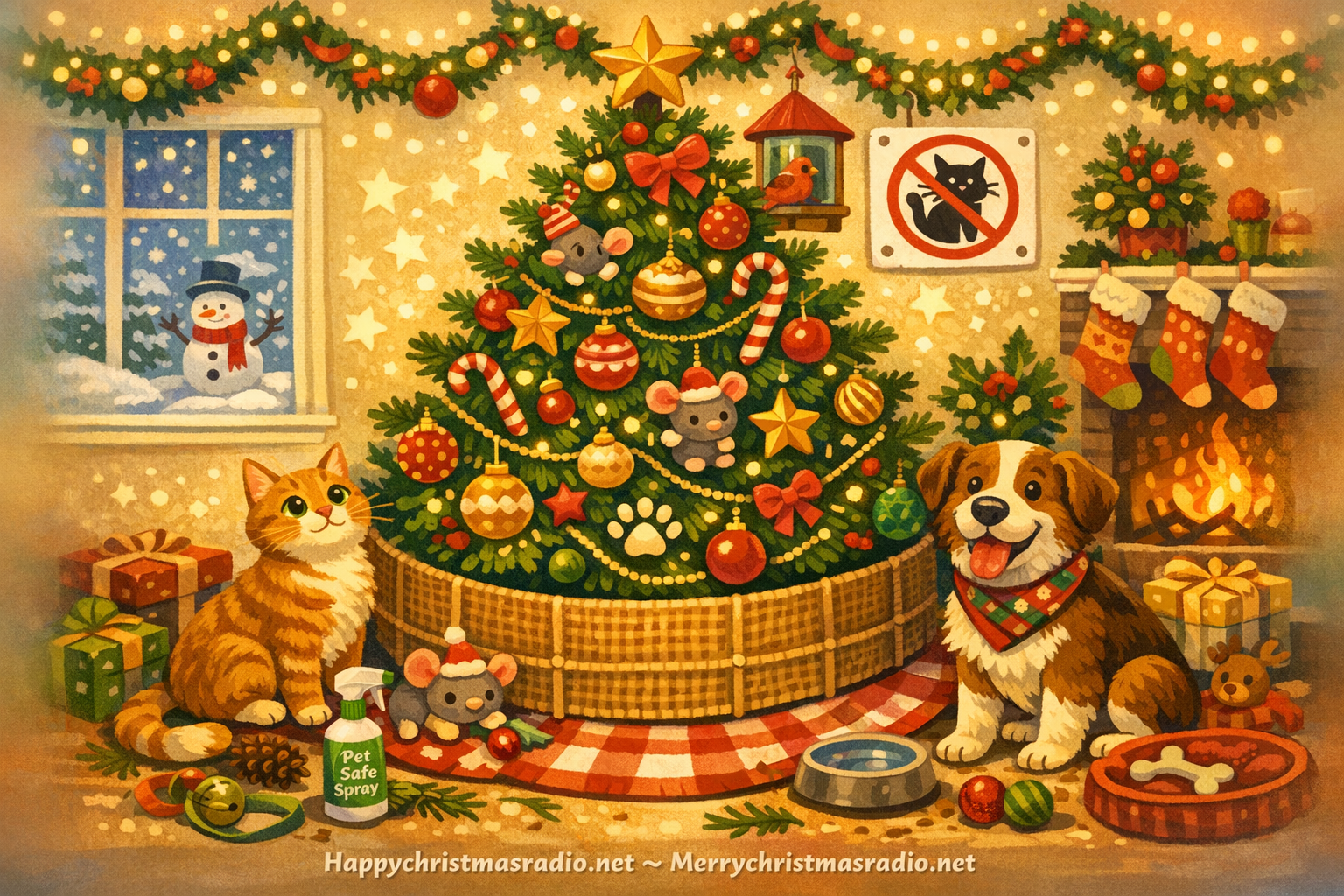 How to Set Up a Pet-Friendly Christmas Tree