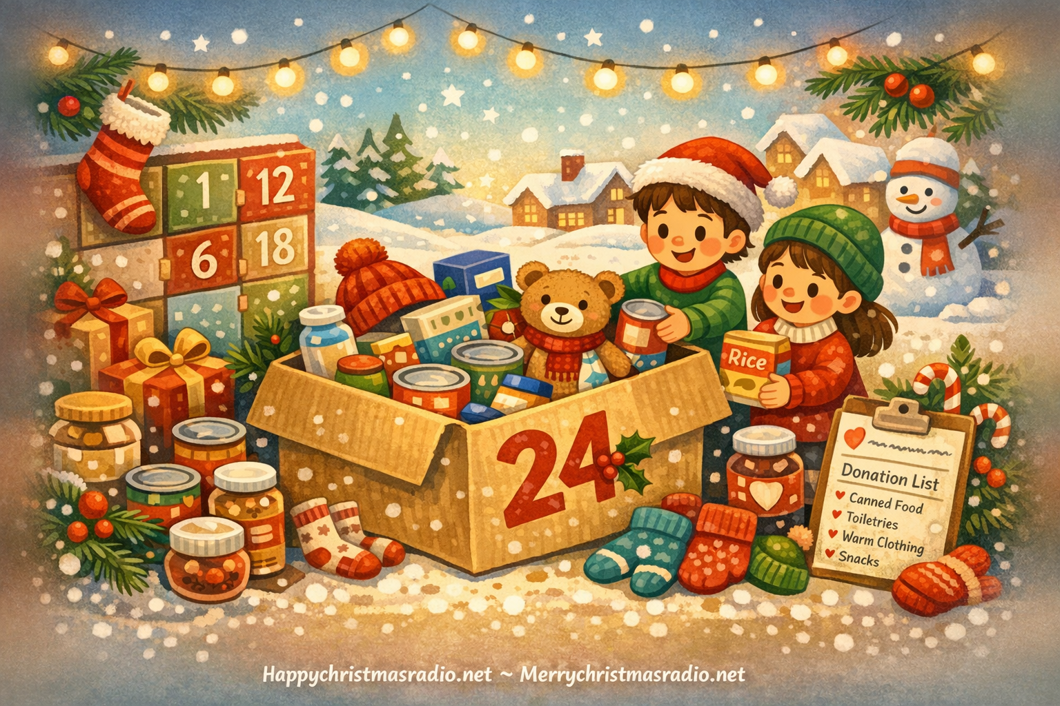 Creating a Reverse Advent Calendar for Charity