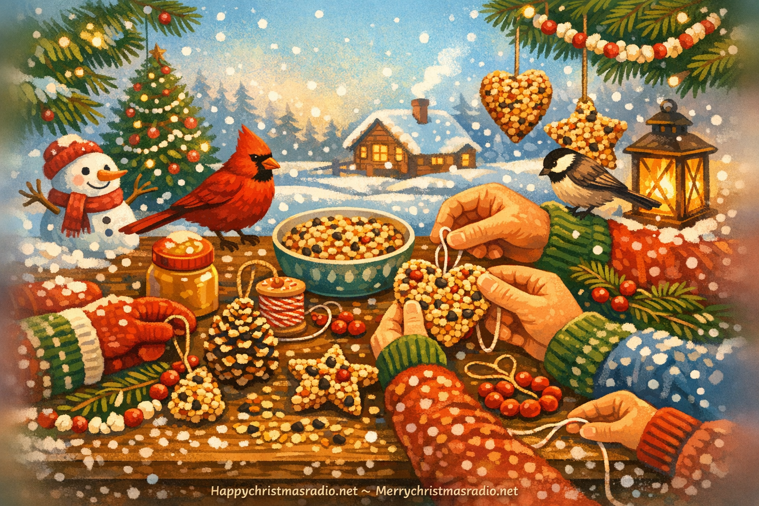 How to Make Bird Feeder Ornaments Together