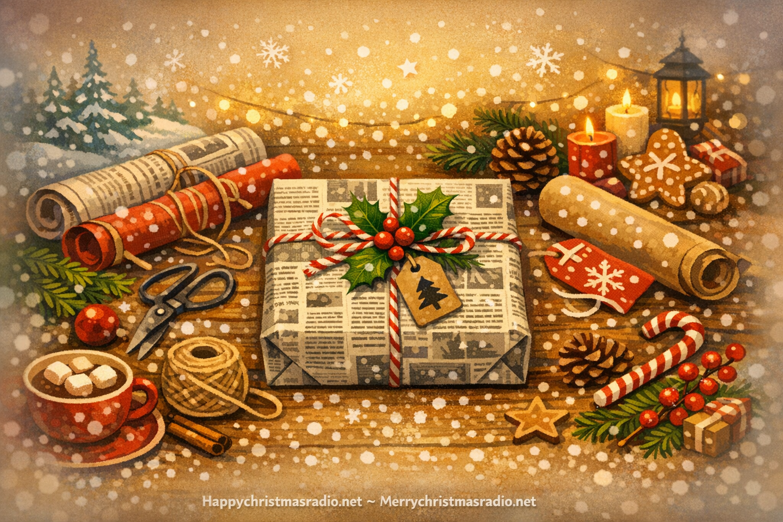 How to Use Newspaper for Chic Christmas Wrapping