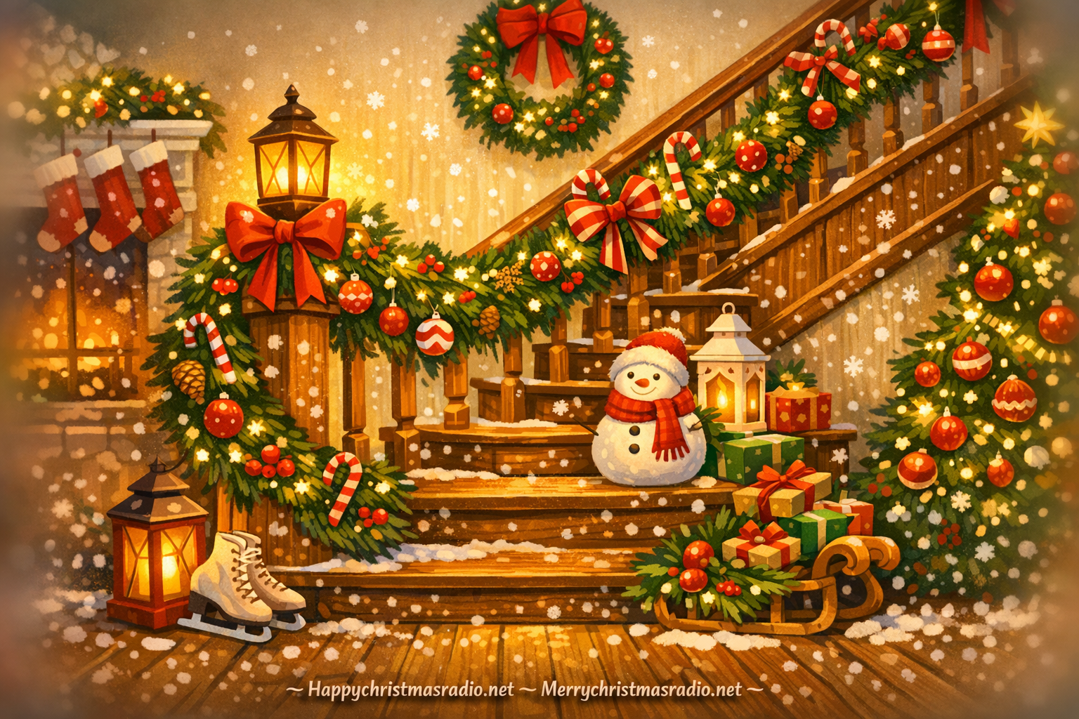 How to Create a Festive Staircase for Christmas